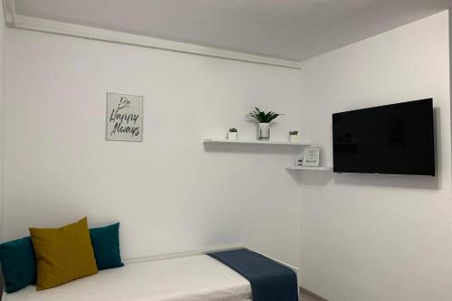 Μια τηλεόραση ή/και κέντρο ψυχαγωγίας στο Cozy Studio Apartament Zalau
