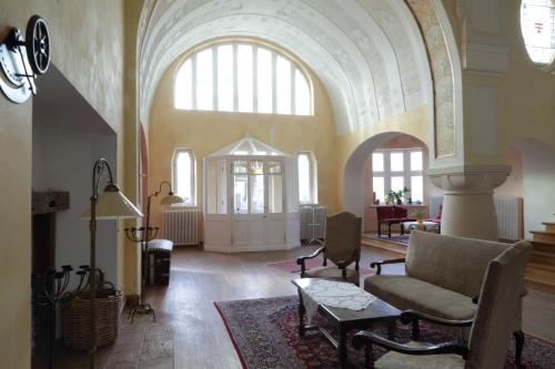 Χώρος καθιστικού στο Schloss Lelkendorf, FeWo Groß Gievitz
