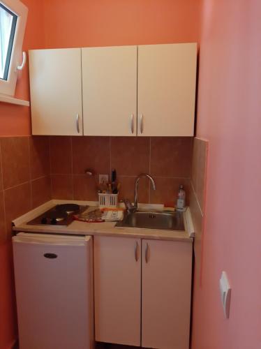 Η κουζίνα ή μικρή κουζίνα στο Apartments Kaprijan