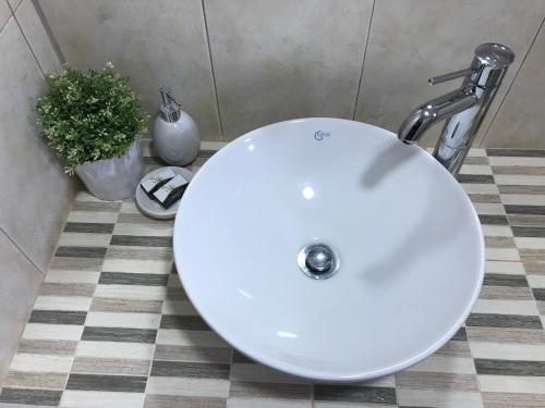 A bathroom at Aegean Blue Horizon