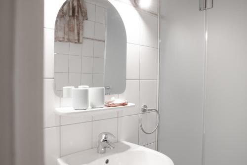 Phòng tắm tại Pension Zur Krone