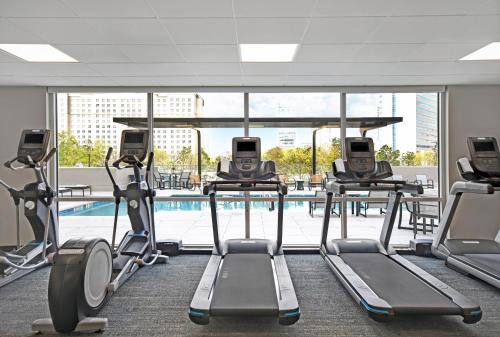 Фитнес-центр и/или тренажеры в Holiday Inn Express - Houston - Galleria Area by IHG