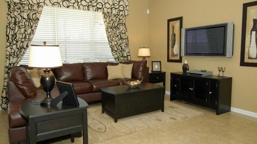 A seating area at The Ultimate Villa on Windsor Hills Resort, Orlando Villa 4768