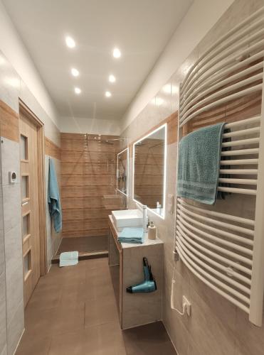 Ett badrum på 3 Äpfel Design Apartments