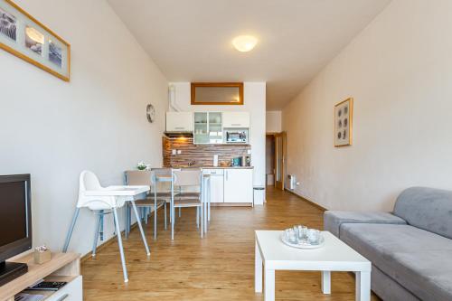Kuchyň nebo kuchyňský kout v ubytování Lipno View - Blue Apartment 6