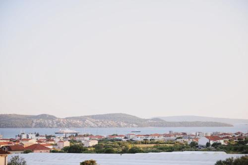 a view of a city and a body of water at Apartment Blanka with a beautiful view of Trogir in Trogir