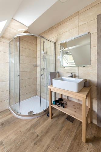 Ένα μπάνιο στο Apartmaji Rupnik