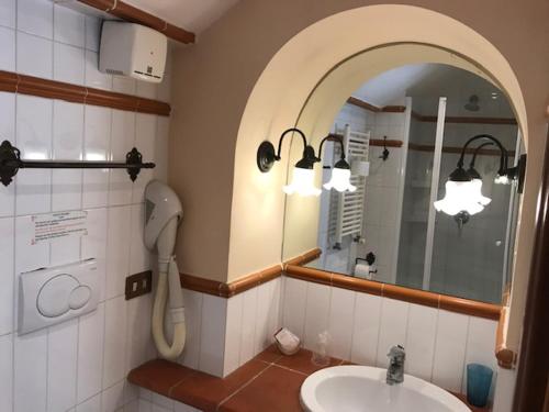 Koupelna v ubytování Hotel OKAPI