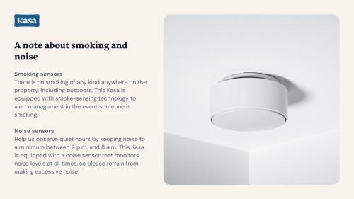 a note about smoking and noise smoke sensors there is no switching of any rigid equipment at Kasa River North Chicago in Chicago