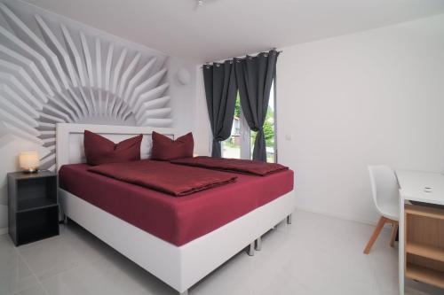 Cama o camas de una habitación en Designapartments Level 2 - Sennhütte 5
