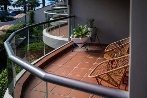 Balkón nebo terasa v ubytování Beach Hotel Resort
