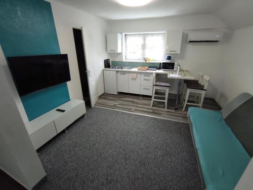 Μια τηλεόραση ή/και κέντρο ψυχαγωγίας στο Emmabella Apartmanok Eger