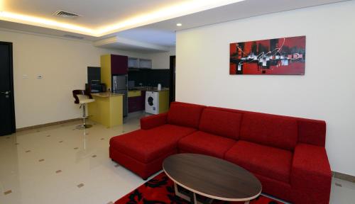 Χώρος καθιστικού στο The Venue Resident