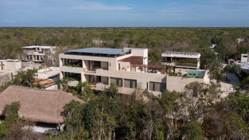 an aerial view of a house at Unho Tulum in Tulum