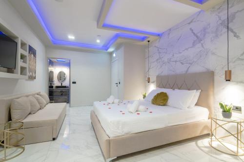 מיטה או מיטות בחדר ב-Rua Mat Villas