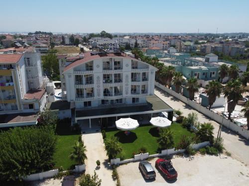 an aerial view of a building in a city at OLYMPIC HOTELS Belek in Belek
