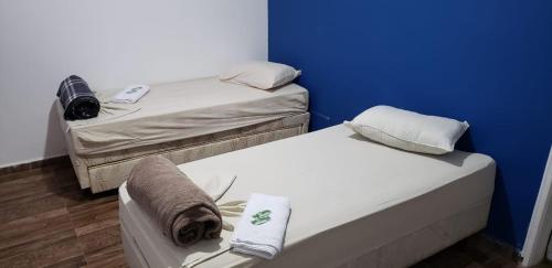 Katil atau katil-katil dalam bilik di Hotel Mão de Fatima