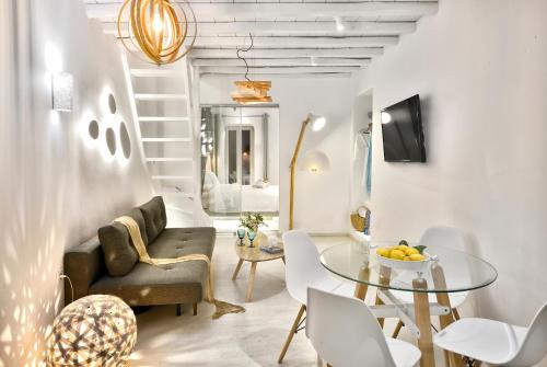 A seating area at Little Venice Suites