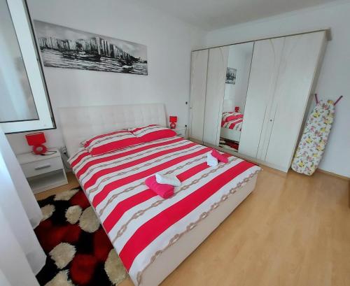 Ένα ή περισσότερα κρεβάτια σε δωμάτιο στο Apartman Palma