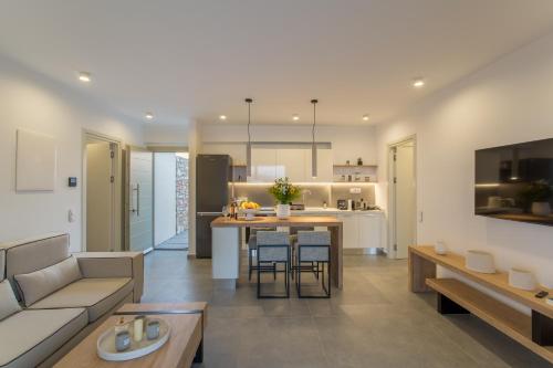 Кухня или мини-кухня в T7 LUXURY VILLAS PAROS
