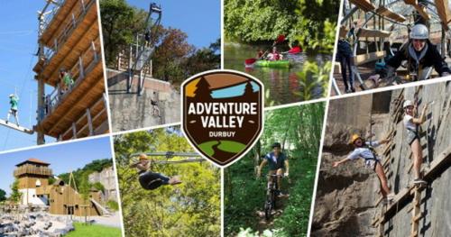 a collage of pictures of people doing different things at Escape at Durbuy in Durbuy