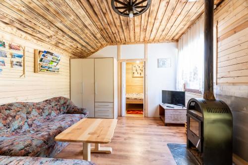 A seating area at Glamping Laze