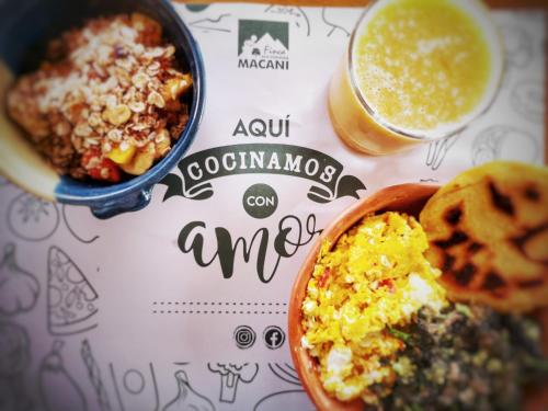 Comida en la estancia rural o alrededores