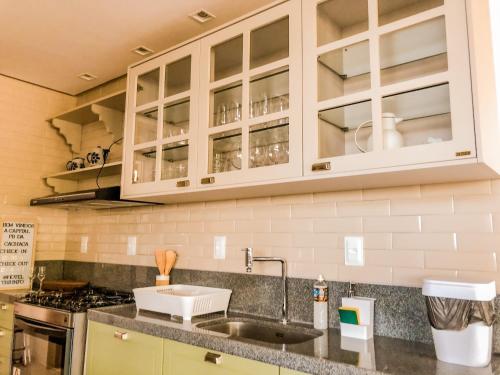 Kuchyň nebo kuchyňský kout v ubytování Hotel Fazenda Triunfo