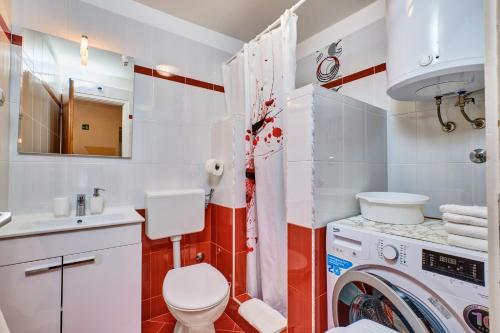 Koupelna v ubytování Apartments Ljubica