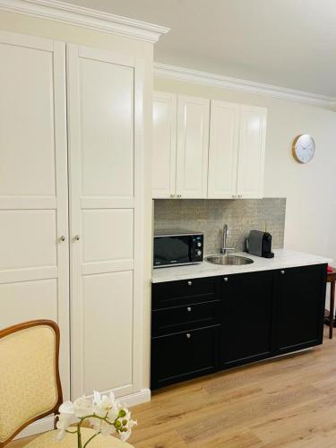 Η κουζίνα ή μικρή κουζίνα στο Reichel-Appartements