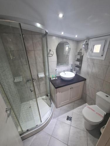 Kúpeľňa v ubytovaní Villa Valeria Thassos
