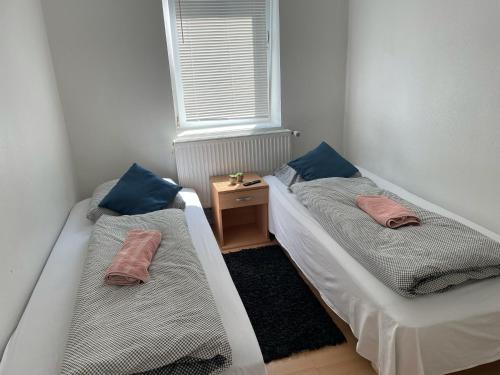 Cama o camas de una habitación en Padborg Hotel
