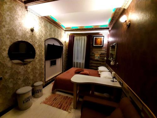 Katil atau katil-katil dalam bilik di Bogdanov Yar Hotel