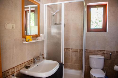 Kúpeľňa v ubytovaní Vénusz Stúdió Apartman