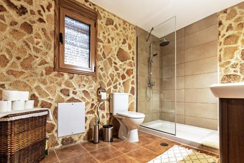Kúpeľňa v ubytovaní Villa AmberBlue Kalathos