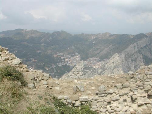 a view from the top of a mountain at AURIGA in Pietrapertosa