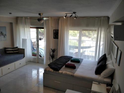 Un lugar para sentarse en Bonavista Studio with a Balcony - Calella