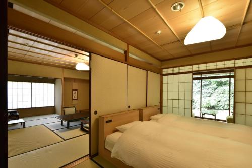三養荘にあるベッド