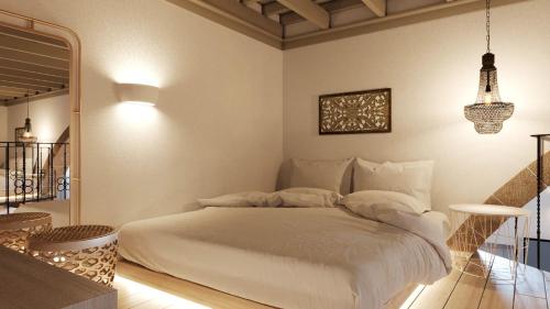 Een bed of bedden in een kamer bij Heliareti Traditional House