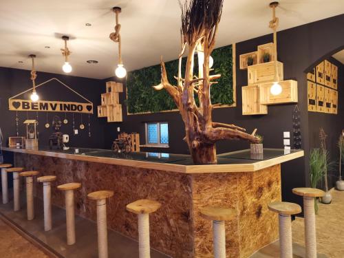 Ο χώρος του lounge ή του μπαρ στο Atlantic Nature Beach House
