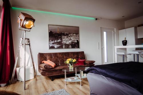 Postel nebo postele na pokoji v ubytování Das Appartement