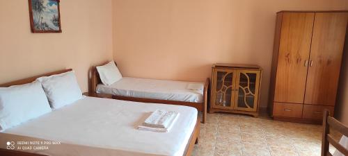 Postel nebo postele na pokoji v ubytování Amalias room