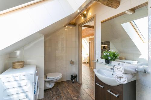 Kúpeľňa v ubytovaní VIP Apartamenty Widokowe