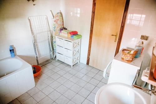Koupelna v ubytování Apartment Ikar