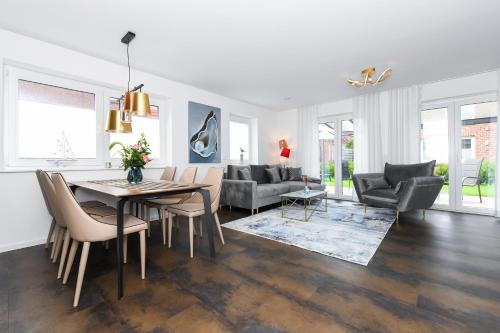 Posezení v ubytování Ferienhaus Nordseeperle