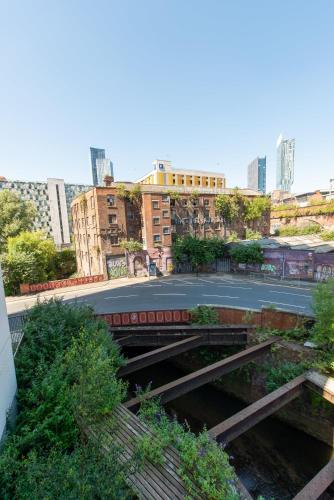 a view of a street in a city with buildings at The Assembly Manchester Oasis Holding in Manchester