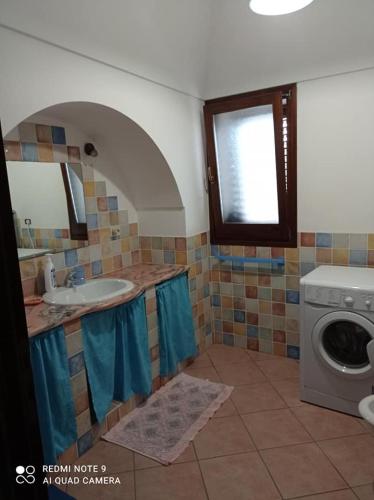 Koupelna v ubytování dammuso azzurro