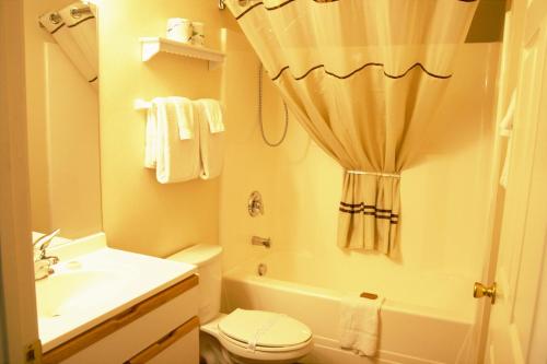 Bathroom sa Affordable Suites Statesville