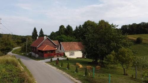 a house on the side of a road at House for rest and fun JEKA in Duga Resa