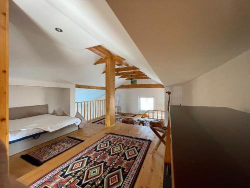 Ένα ή περισσότερα κρεβάτια σε δωμάτιο στο Apartments in villa Sabb for rent